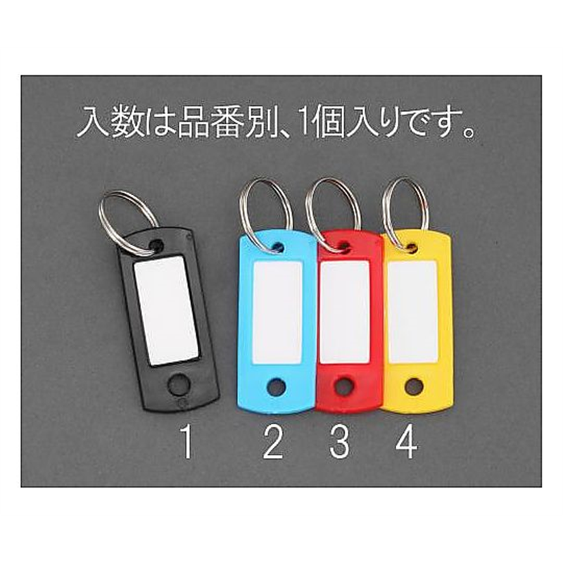 エスコ 22x53mm ネームタグ(ブルー) EA956VL-2 1個(ご注文単位1個)【直送品】