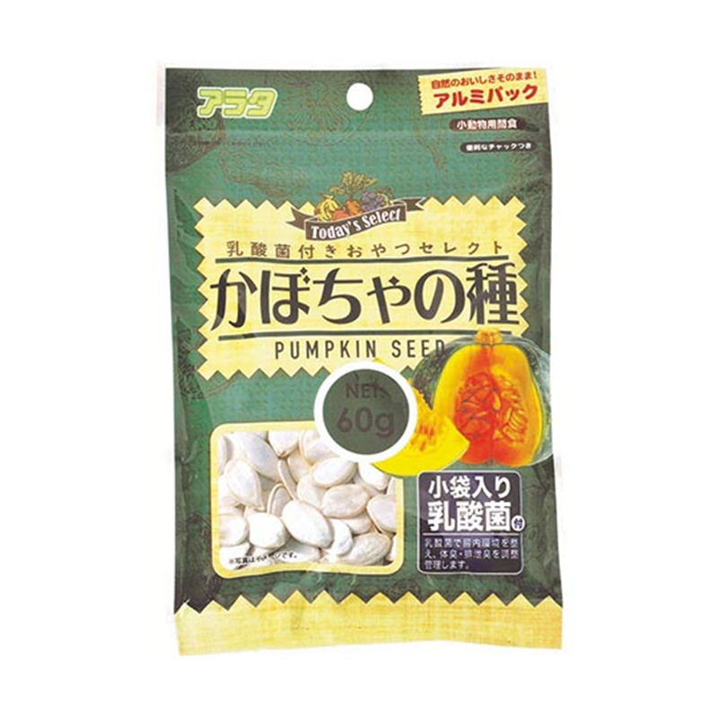 アラタ 乳酸菌付きおやつセレクト かぼちゃの種 60g  1袋（ご注文単位1袋）【直送品】