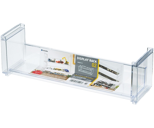 イノマタ化学 ディスプレイラック02 クリアー #3802 1個（ご注文単位1個）【直送品】