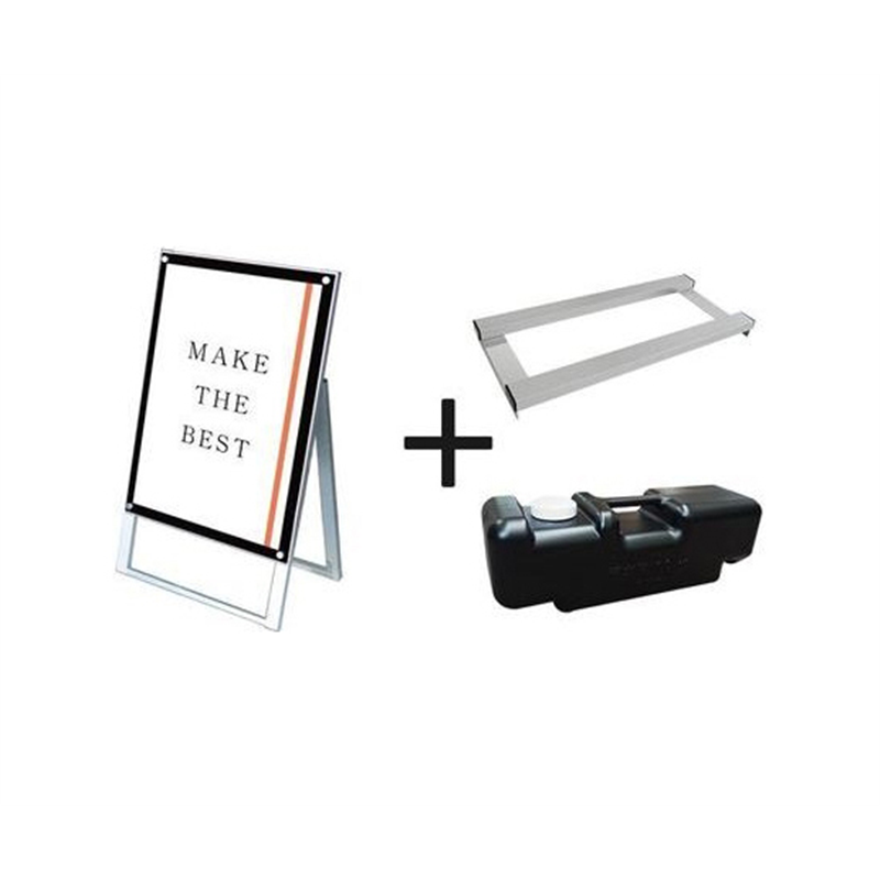 常磐精工 ポスター用スタンド看板 B2片面ブラック ウエイトアーム・水タンクセット PSSK-B2KB-3SET 1個（ご注文単位1個）【直送品】