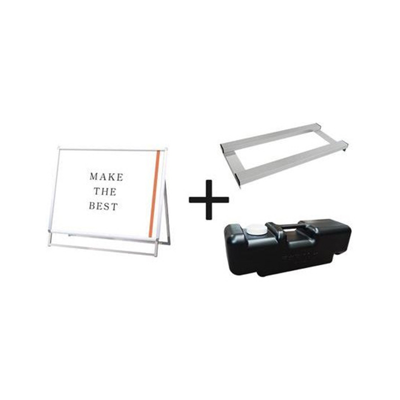 常磐精工 ポスターグリップスタンド看板 屋外用 B1横ロウ片面シルバー ウエイトアーム・水タンクセット PGSK-B1YLKS-G-3SET 1個（ご注文単位1個）【直送品】