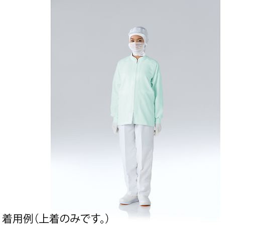 東洋リントフリー 異物混入対策上着 グリーン M JK274C-03 M 1枚 (ご注文単位1枚)【直送品】