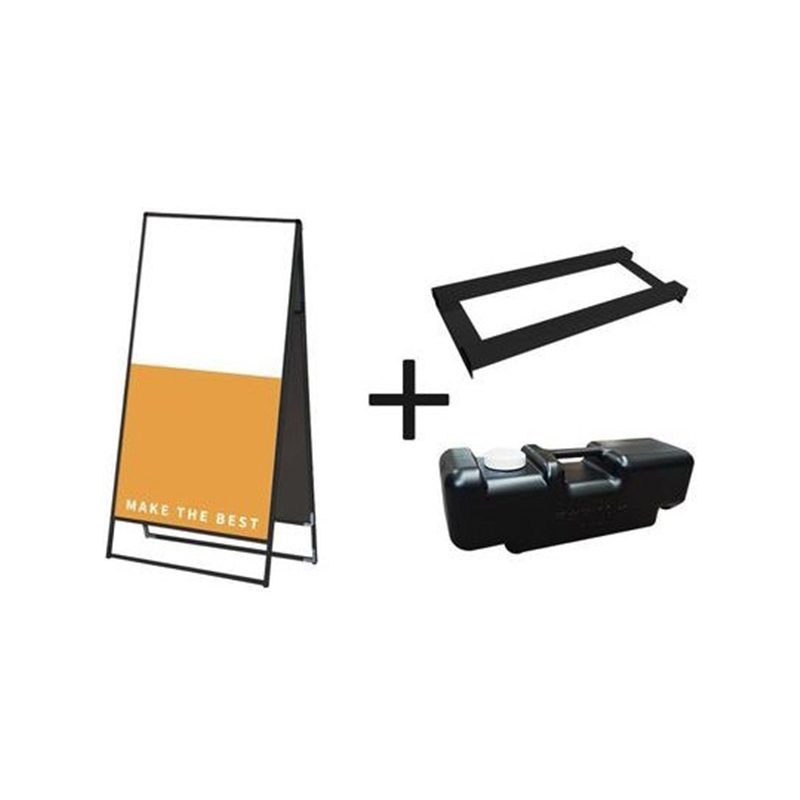 常磐精工 ブラックバリウススタンド看板 アルミ複合板 900×1800両面 ウエイトアーム・水タンクセット BVASKAP-900X1800R-3SET 1個（ご注文単位1個）【直送品】