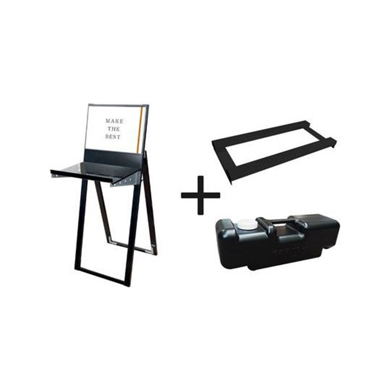 常磐精工 ブラックラックスタンド看板 A3横ブラック ウエイトアーム・水タンクセット BRASK-A3YB-3SET 1個（ご注文単位1個）【直送品】