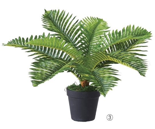 アズワン グリーンポット(フェイクグリーン) パーム 61-655-68-3 1個(ご注文単位1個)【直送品】