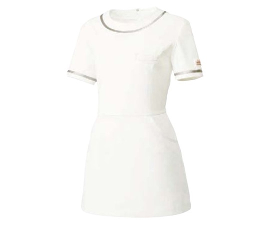 MICHEL KLEIN(ミッシェルクラン) チュニック オフホワイト M ストレッチラチネ 袖丈19.5cm MK-0022 1着（ご注文単位1着）【直送品】