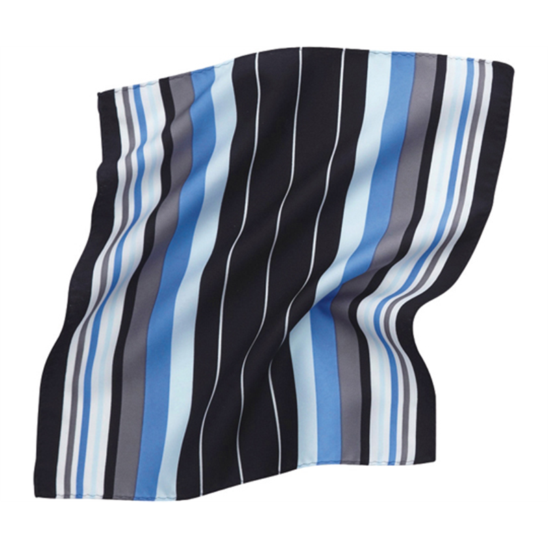 カーシーカシマ ENJOY スカーフ リボン マルチストライプ ブルー EAZ466 1枚（ご注文単位1枚）【直送品】