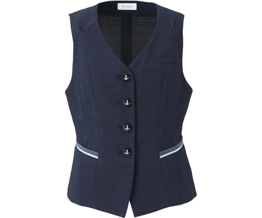 カーシーカシマ ENJOY ベスト 美スラッとSuitsAg ネイビー 5号 ESV664 1枚（ご注文単位1枚）【直送品】