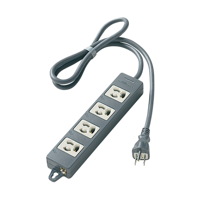 パナソニック OAタップ(接地15A抜け止め形) 4個口 1m マグネット付 WCH2414B 1個(ご注文単位1個)【直送品】