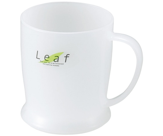 イノマタ化学 リーフ 手付コップ ナチュラル #2120 1個(ご注文単位1個)【直送品】