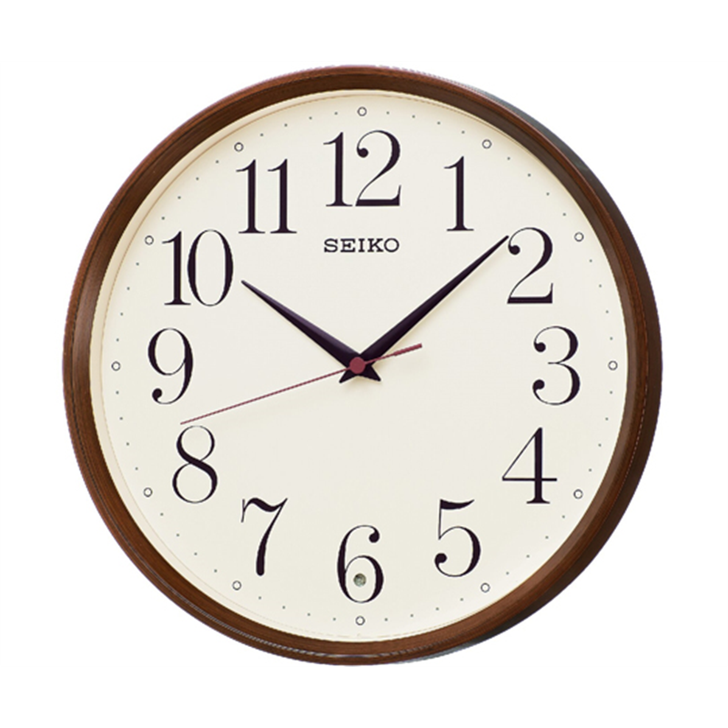 セイコー 電波掛時計 φ280×51mm 濃茶 KX222B 1個(ご注文単位1個)【直送品】