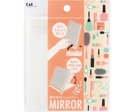 貝印 折れにくいミラーM ナチュラル #000KQ3275 1個（ご注文単位1個）【直送品】