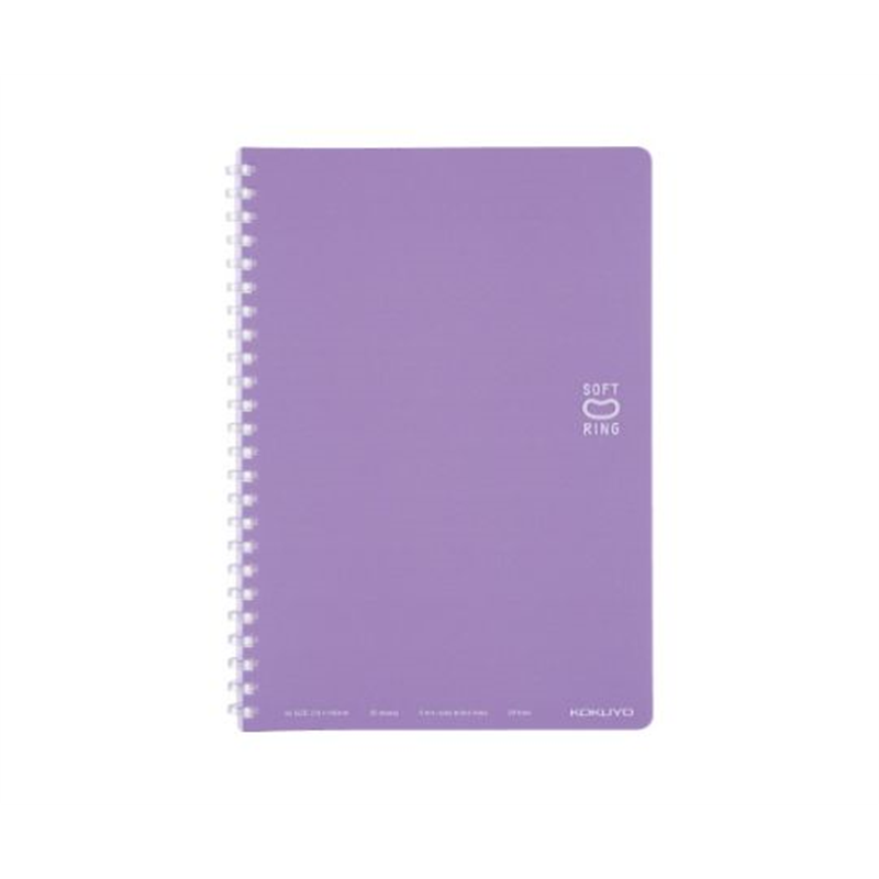 コクヨ ソフトリングノート(ドット入り罫線)A5 紫 ス-SV331BT-V 1冊（ご注文単位1冊）【直送品】
