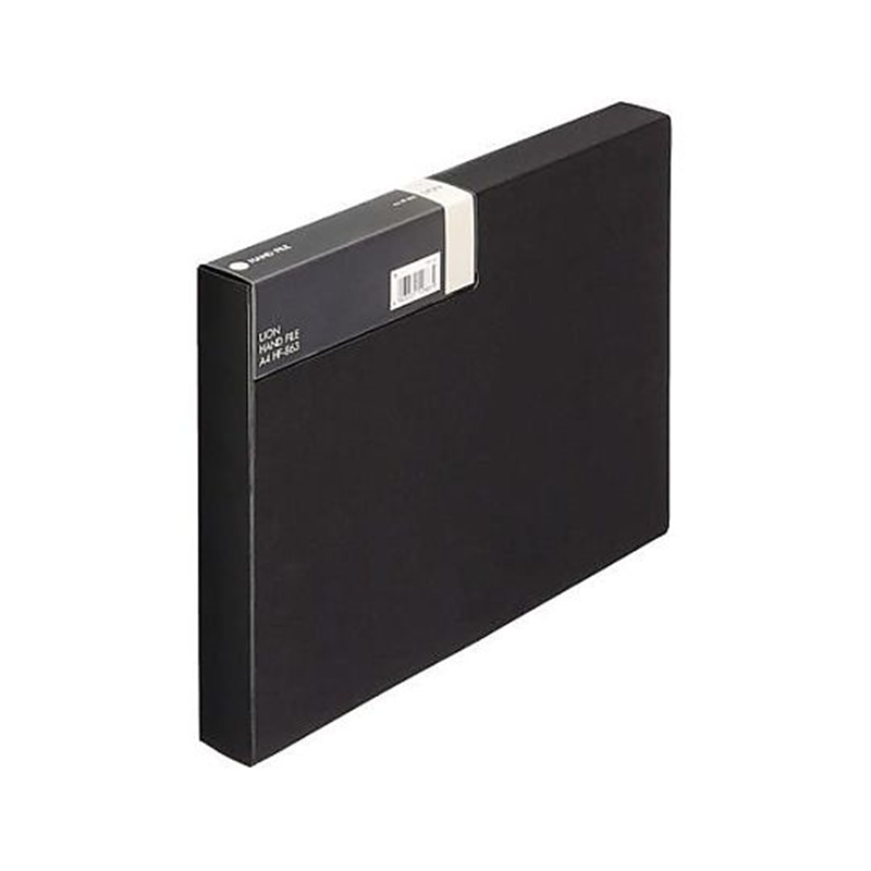 ライオン事務器 A4/310x35x240mm ハンドファイル(ブラック) EA762CF-329 1冊(ご注文単位1冊)【直送品】