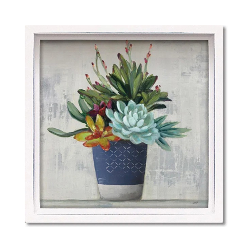 ユーパワー ロハス ミニアートフレーム ジュリア プリントン「サキュレント スティル ライフ1」 LA-01290 1個(ご注文単位1個)【直送品】
