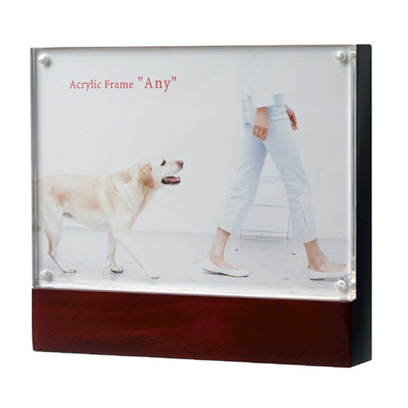 万丈 アクリルフレーム エニー 2L判 ブラウン AE-2LBR 1個(ご注文単位1個)【直送品】