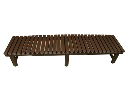 旭興進 人工木アルミ縁台 ブラウン 180×45cm CJ-C03-1845 1台(ご注文単位1台)【直送品】