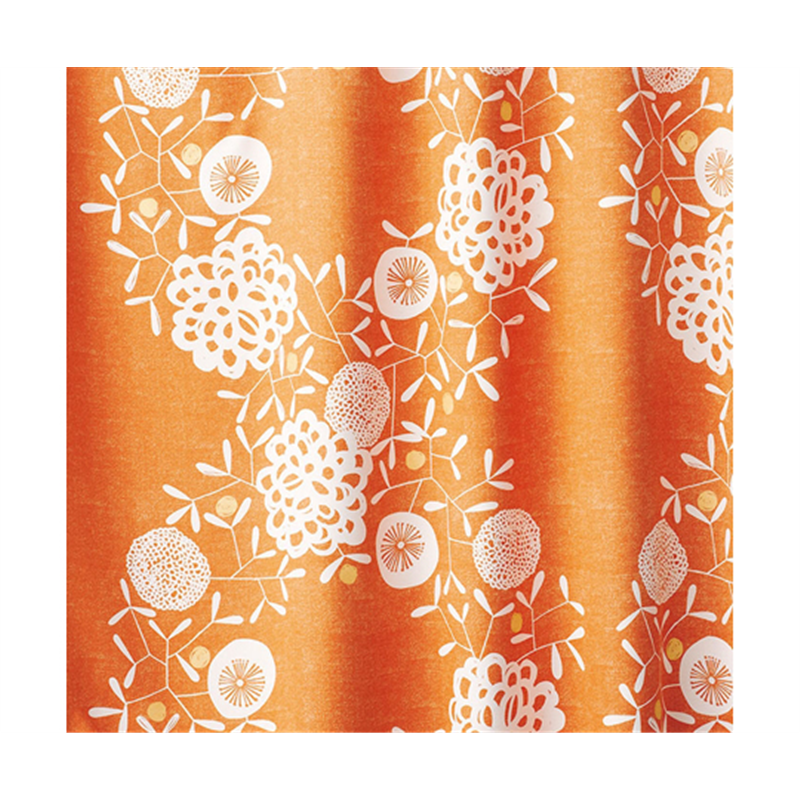 スミノエ 遮光カーテン ハナカザリ 100×178cm オレンジ 1枚入 V1251 1枚(ご注文単位1枚)【直送品】