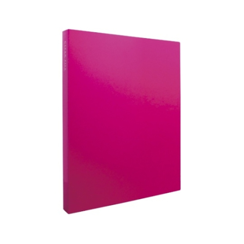 セキセイ クリヤーファイル 高透明 ピンク KP-2514-21 1冊(ご注文単位1冊)【直送品】