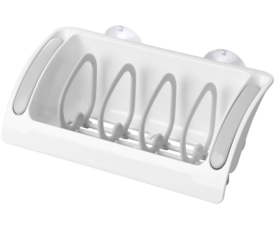 イノマタ化学 エコフック付きスポンジラック ホワイト 83 1個（ご注文単位1個）【直送品】