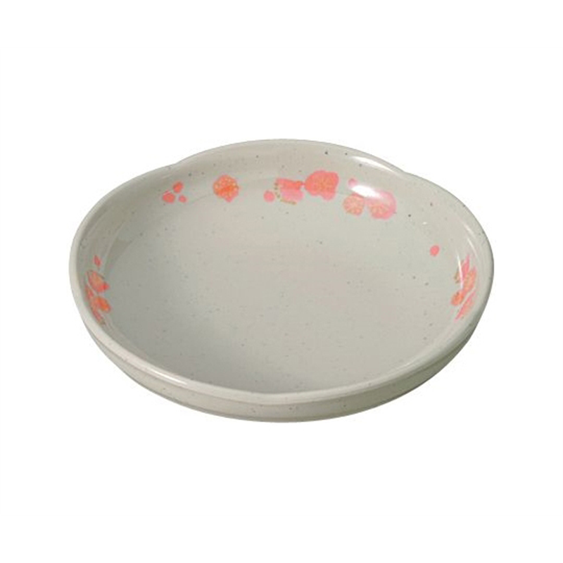 Daiwa 16cm花主菜皿 福梅(ふくうめ)グレー OD-16-UMGY 1個(ご注文単位1個)【直送品】