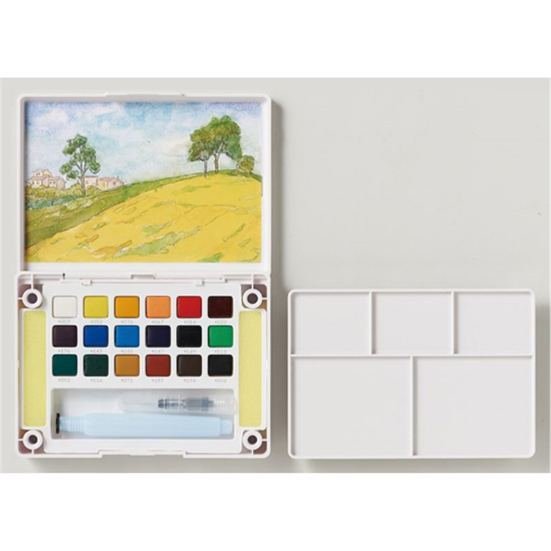 サクラクレパス プチカラー18色セット(水筆入) NCW-18H 1個(ご注文単位1個)【直送品】