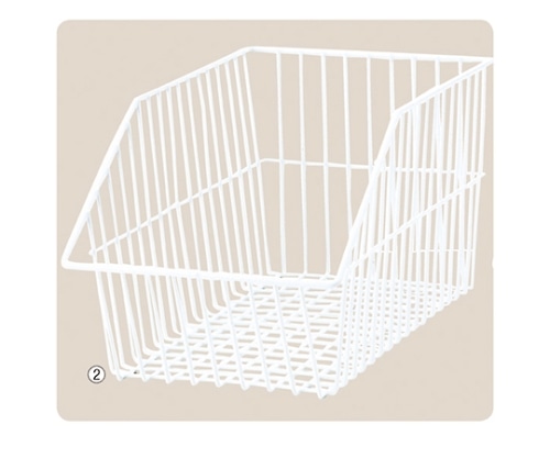 アズワン ネットカゴ ホワイト W21.5cm 61-121-12-2 1個（ご注文単位1個）【直送品】