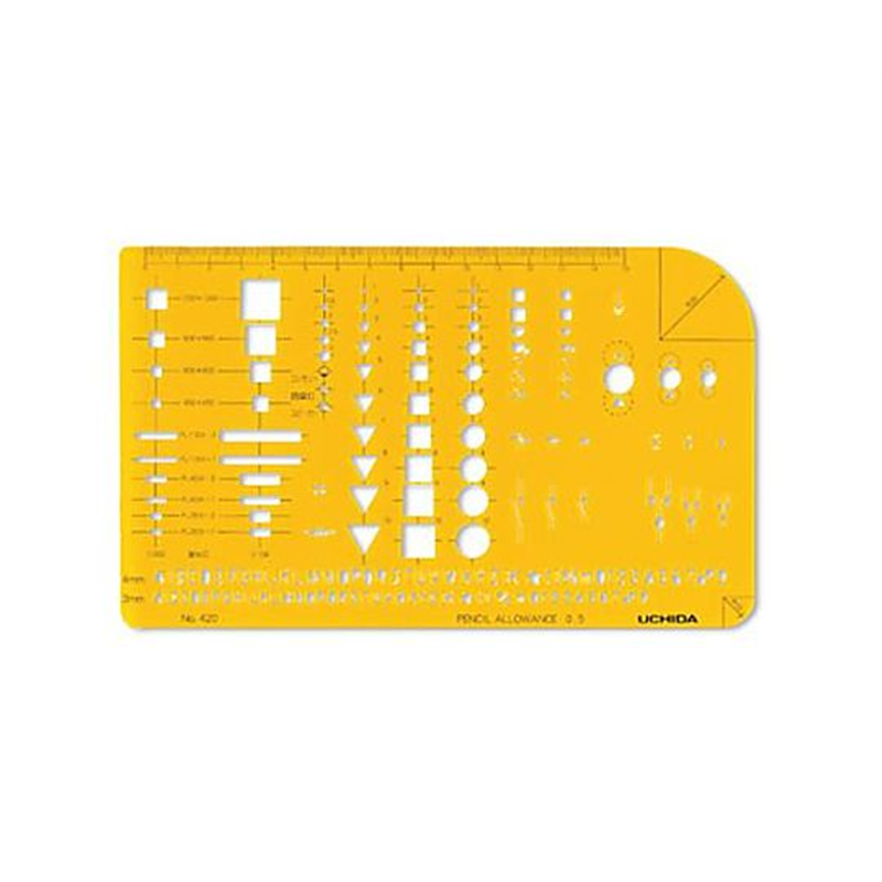 エスコ 電気記号定規 EA736MA-41A 1枚(ご注文単位1枚)【直送品】