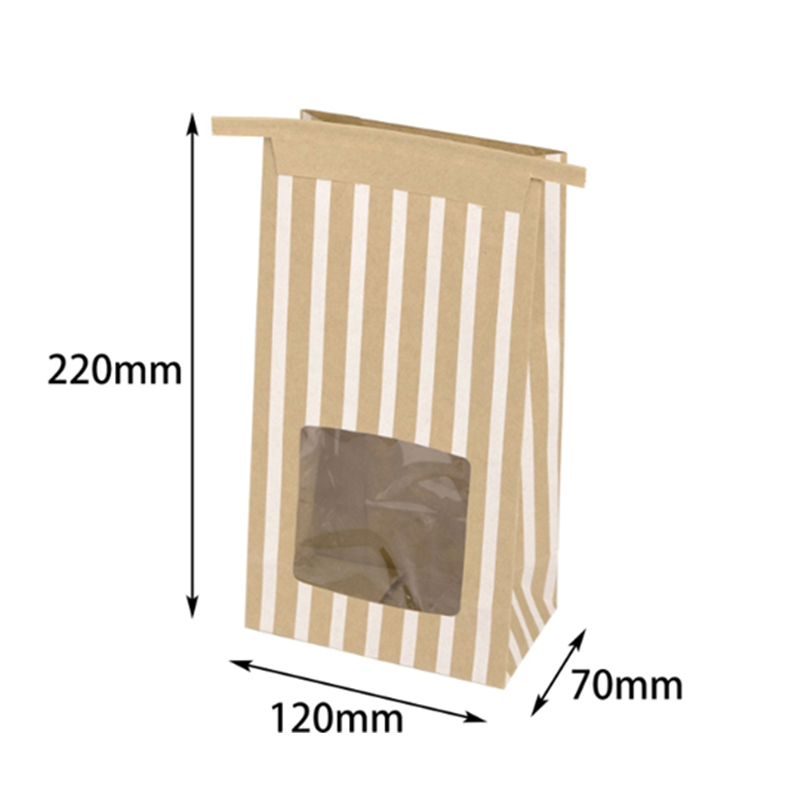 ヤマニパッケージ 紙袋 キャンディーパック ストライプ M 200枚 YOH-391 1ケース（ご注文単位1ケース）【直送品】