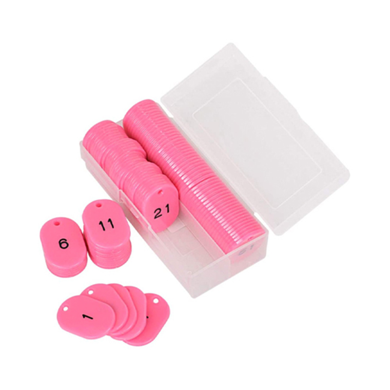 ササガワ 番号札 桃 1~100 小 100枚入 32-8797 1箱(ご注文単位1箱)【直送品】