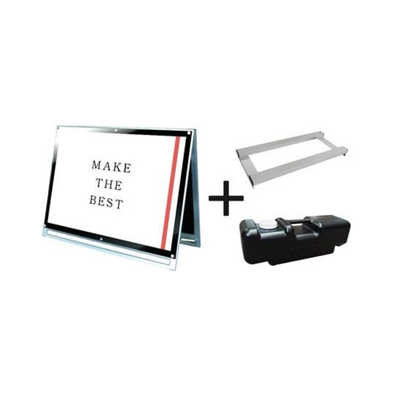 常磐精工 ポスター用スタンド看板 A0横ロウ両面ブラック ウエイトアーム・水タンクセット PSSK-A0YLRB-3SET 1個（ご注文単位1個）【直送品】