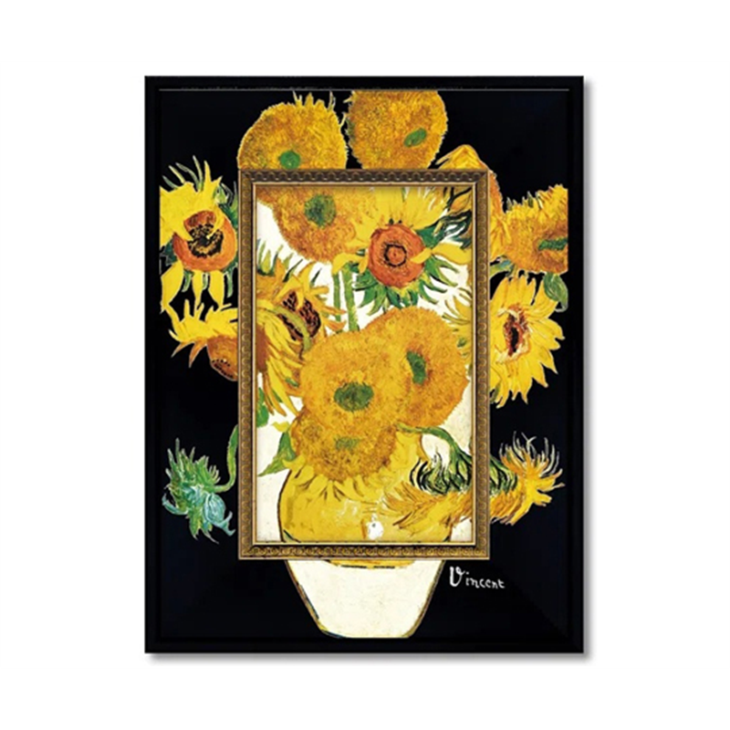 ユーパワー ビッグアート ~名画Sシリーズ~(ゴッホ｢ひまわり｣) BA-04015 1個（ご注文単位1個）【直送品】