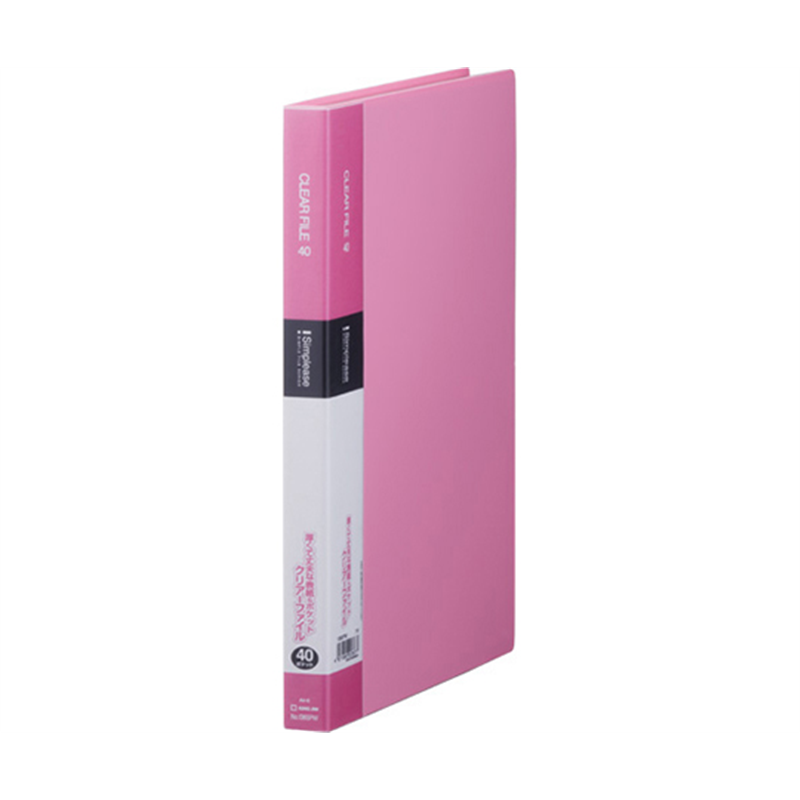 キングジム シンプリーズ クリアーファイル 40 ピンク 136SPW 1冊(ご注文単位1冊)【直送品】