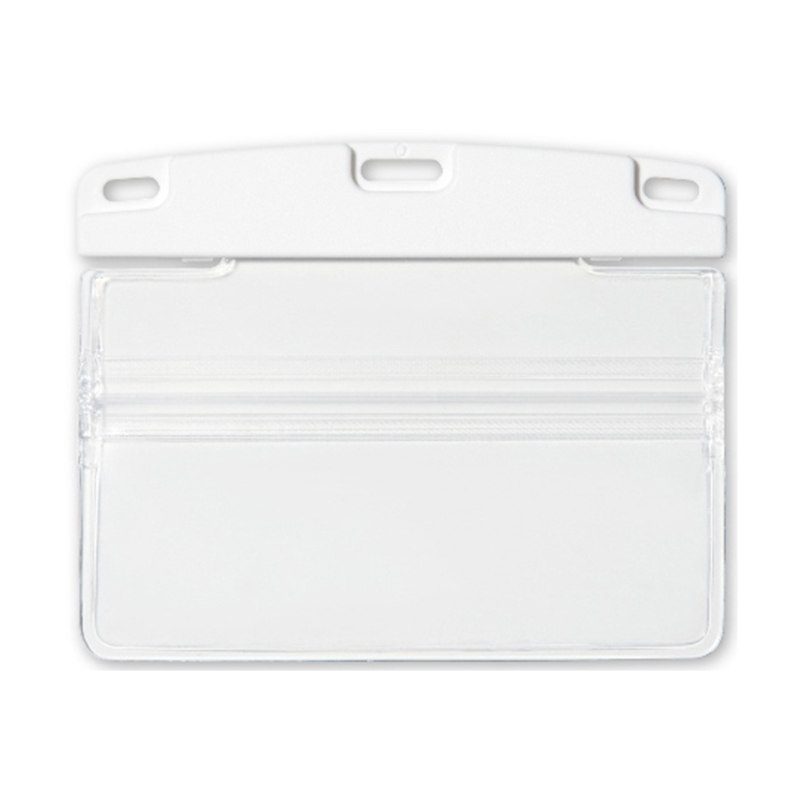 オープン工業 名札用ケース ソフトヨコ名刺 10枚 NX-124-WH 1袋(ご注文単位1袋)【直送品】