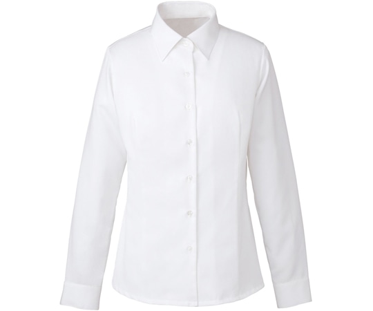 カーシーカシマ ENJOY 長袖シャツブラウス AIR CON PIQUE ホワイト 5号 EWB432 1枚（ご注文単位1枚）【直送品】