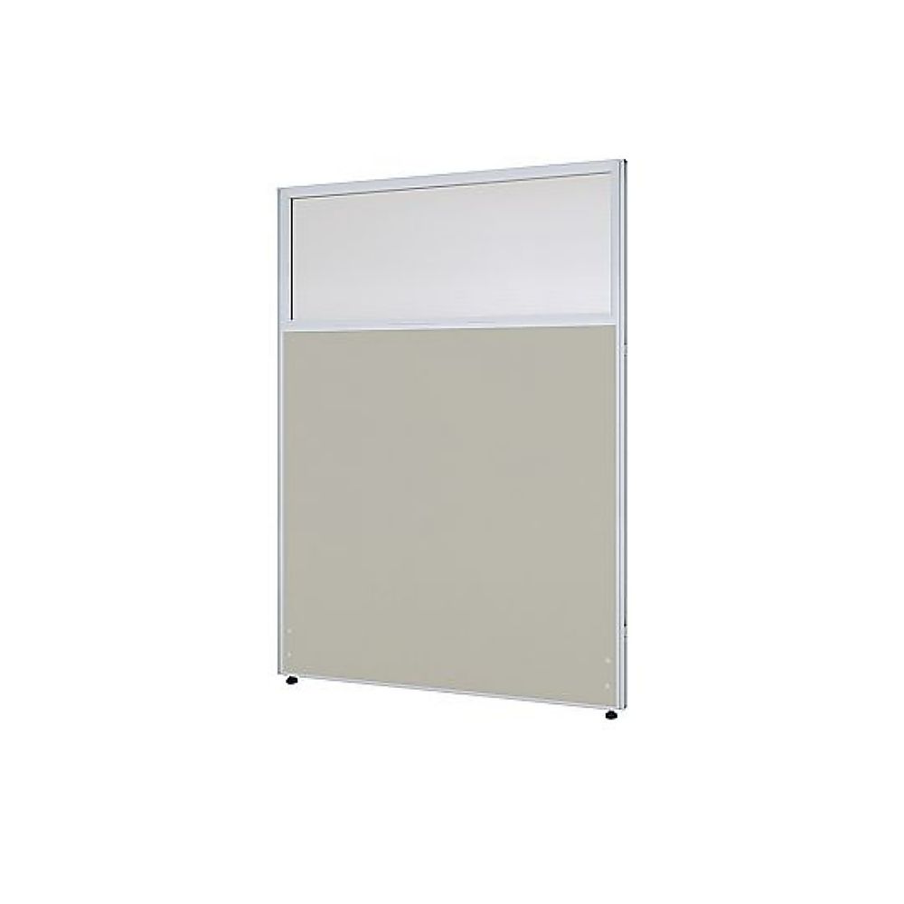 カグクロ クロス上部ポリカローパーテーションライトグレー H1400×W1000mm PPN1014-LG 1台(ご注文単位1台)【直送品】