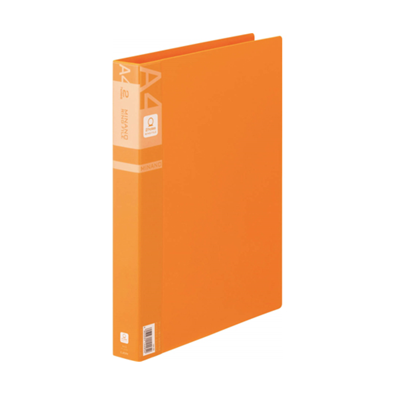 ライオン事務器 リングファイル ミナノ オレンジ RF-223M 1冊(ご注文単位1冊)【直送品】