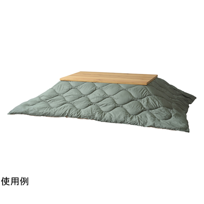 東谷 コタツ布団 長方形 グリーン/ベージュ KK-168A 1個(ご注文単位1個)【直送品】