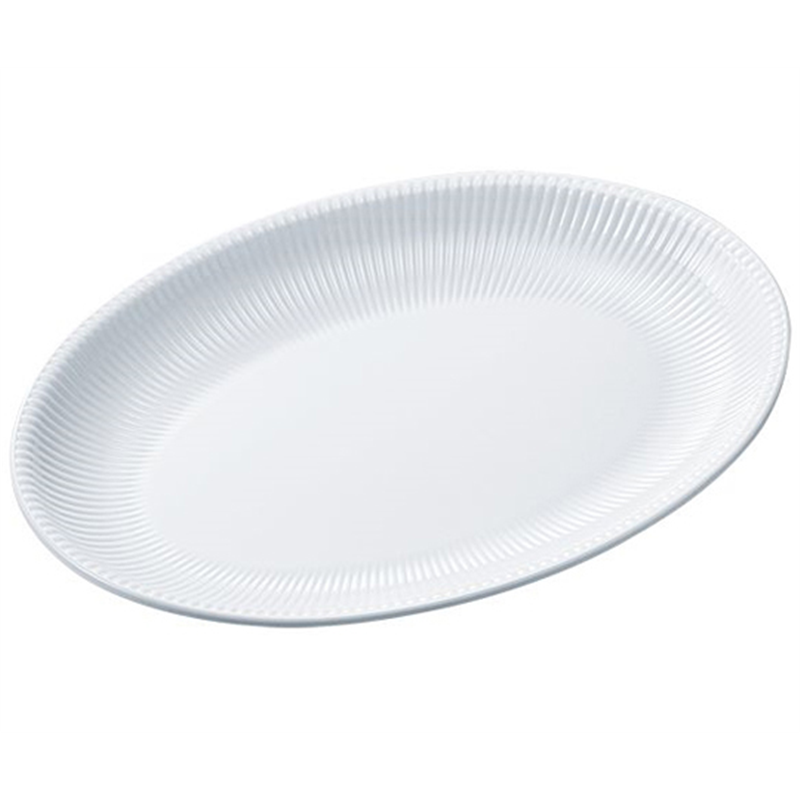 Daiwa 24cmオーバルプレート 白 BY-14-W 1個(ご注文単位1個)【直送品】