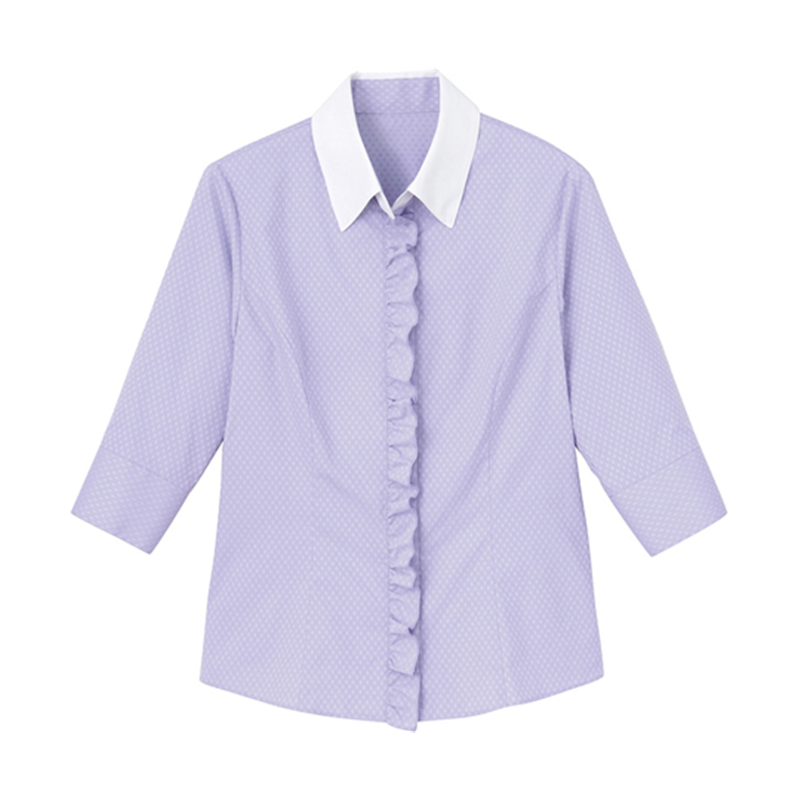カーシーカシマ AMUS-NET シャツブラウス Shirts Collection パープル 17号 AWY243 1枚（ご注文単位1枚）【直送品】