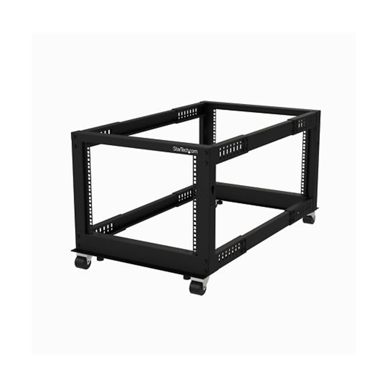 StarTech.com サーバーラック/オープンフレーム/8U/4ポスト/19インチ/奥行56~101cm/ネットワーク データセンターラック 4POSTRACK8U 1個(ご注文単位1個)【直送品】