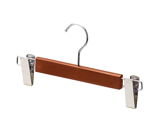 アズワン 木製ボトムハンガー ブラウン 外型クリップ付W30cm(メープル)10本 61-799-24-1 1セット（ご注文単位1セット）【直送品】