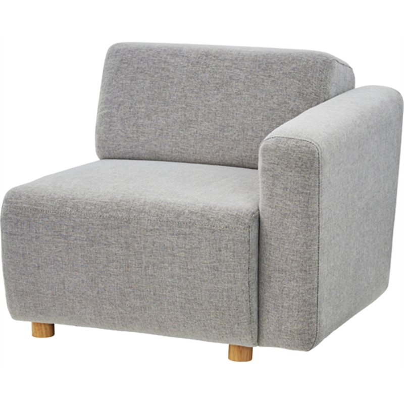 東谷 キューブ 片肘ソファ(向かって右肘) グレー SS-118GYD 1個（ご注文単位1個）【直送品】