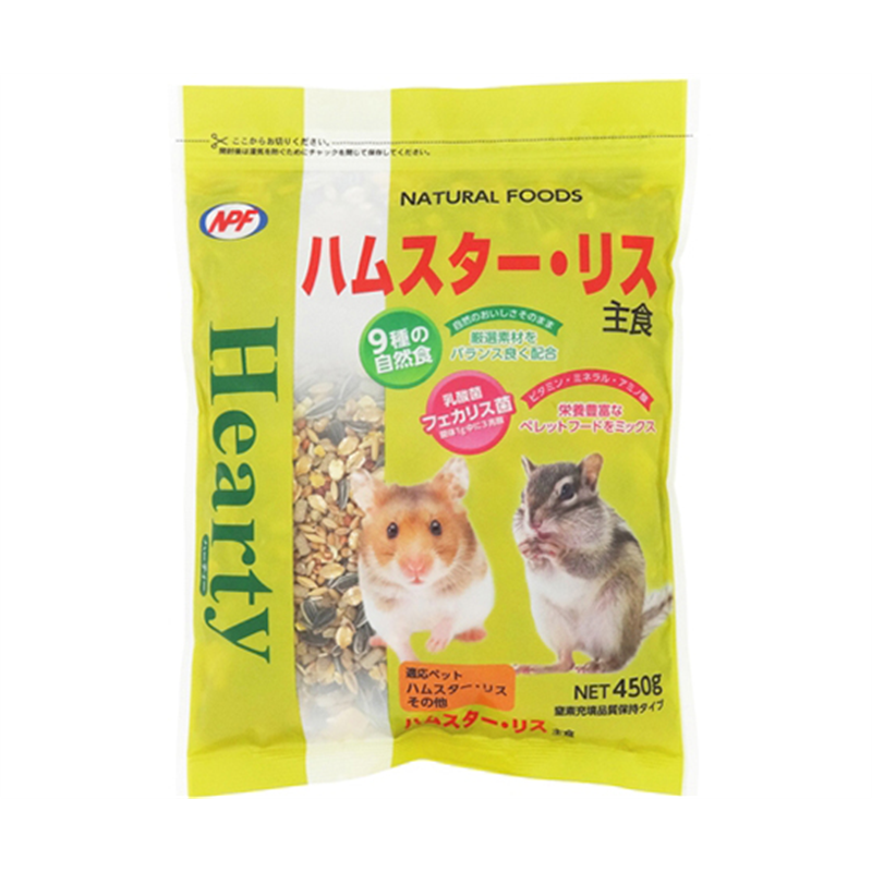 ナチュラルペットフード ハーティー ハムスター・リス 450g 2138 1個（ご注文単位1個）【直送品】