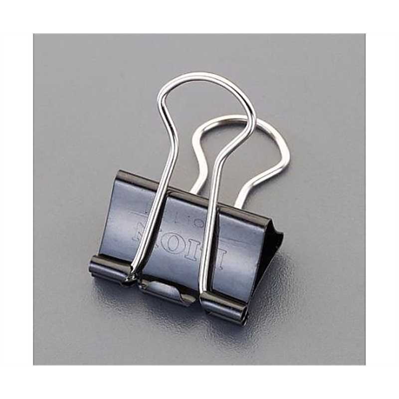 ライオン事務器 32mm/90枚 バインダークリップ(8個) EA762FB-63 1式(ご注文単位1式)【直送品】