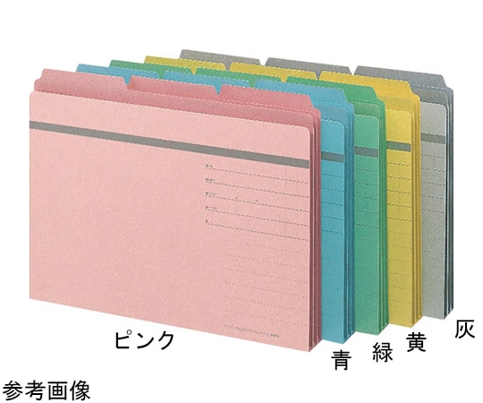ライオン事務器 3カットフォルダー 灰 1パック(30冊入) No.443-30P 1パック(ご注文単位1パック)【直送品】