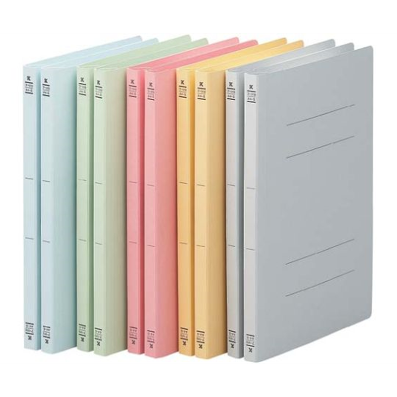 コクヨ フラットファイルV樹脂とじ具 A4縦 5色×2冊 フ-V10(MIX) 1パック（ご注文単位1パック）【直送品】