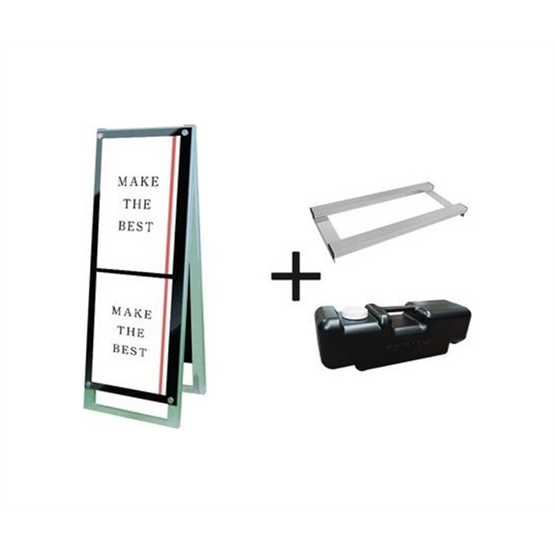 常磐精工 ポスター用スタンド看板 A3縦縦両面ブラック ウエイトアーム・水タンクセット PSSK-A3TTRB-3SET 1個（ご注文単位1個）【直送品】