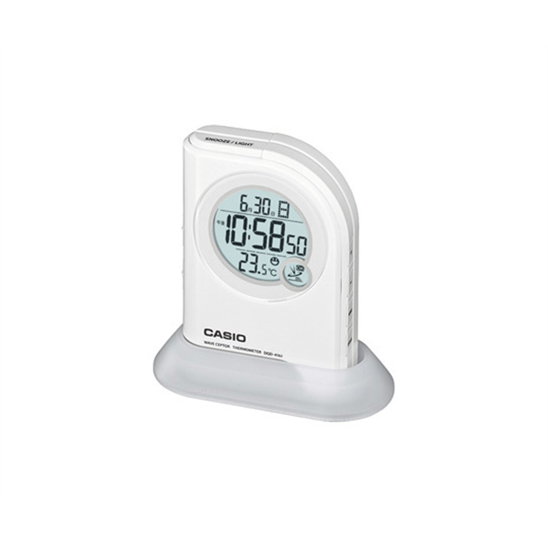 カシオ 懐中電灯・電波クロック (ホワイト) DQD-410J-7JF 1個(ご注文単位1個)【直送品】