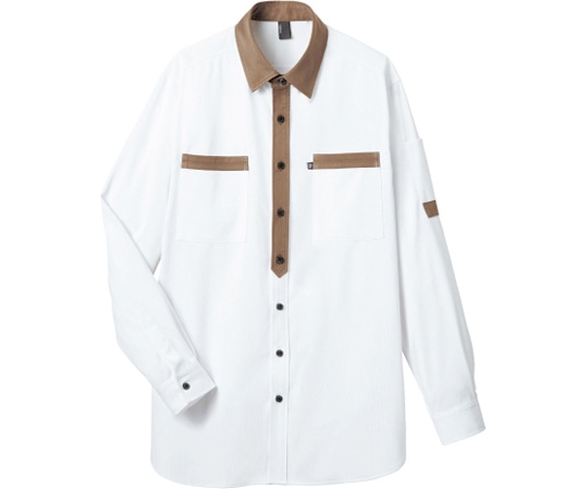 カーシーカシマ CAREAN 長袖ニットシャツ CODE TRICOT SHIRT ホワイト SS CWY169 1枚（ご注文単位1枚）【直送品】